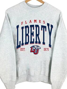 NCAA Liberty Flames Sweatshirt Shirt Liberty University Varsity Teams Sweater